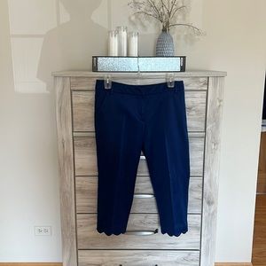 Zac & Rachel - Cobalt Blue Capris - Scalloped Trim - Size 12
